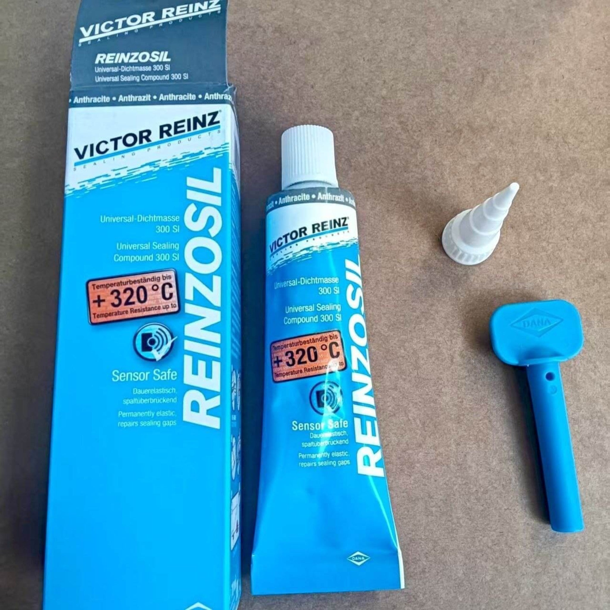 BANQIU Cambodia Co.,Ltd. 出售的 VICTOR REINZ REINZOSIL 300 SI 高温密封胶，耐热达 320°C，适用于汽车发动机密封